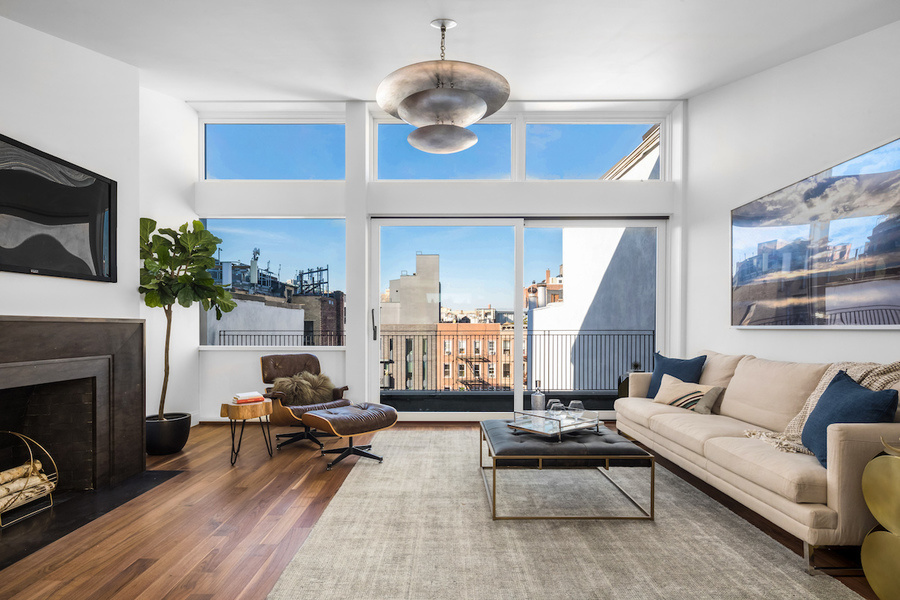 Developers added a top floor with a penthouse view