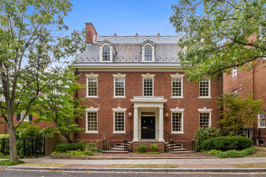 Built in 1930, this stately residence of the Federal Revival style in Kalorama neighborhood is for sa
