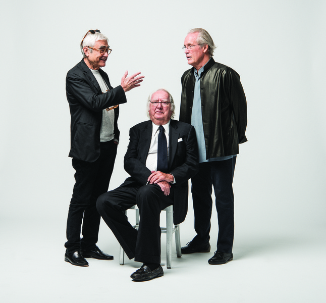 Starchitects Rafael Viñoly (left), Richard Meier (center) and William Pedersen are leading the design