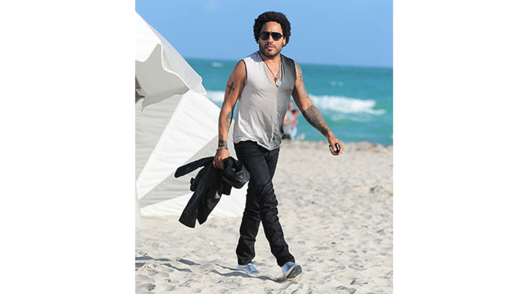 Lenny Kravitz in Miami Beach in 2013.
