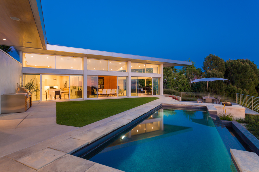 The house is equipped with solar panels, electric car charging station and many other eco-friendly fe