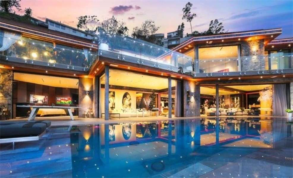 The home mixes indoor and outdoor spaces.