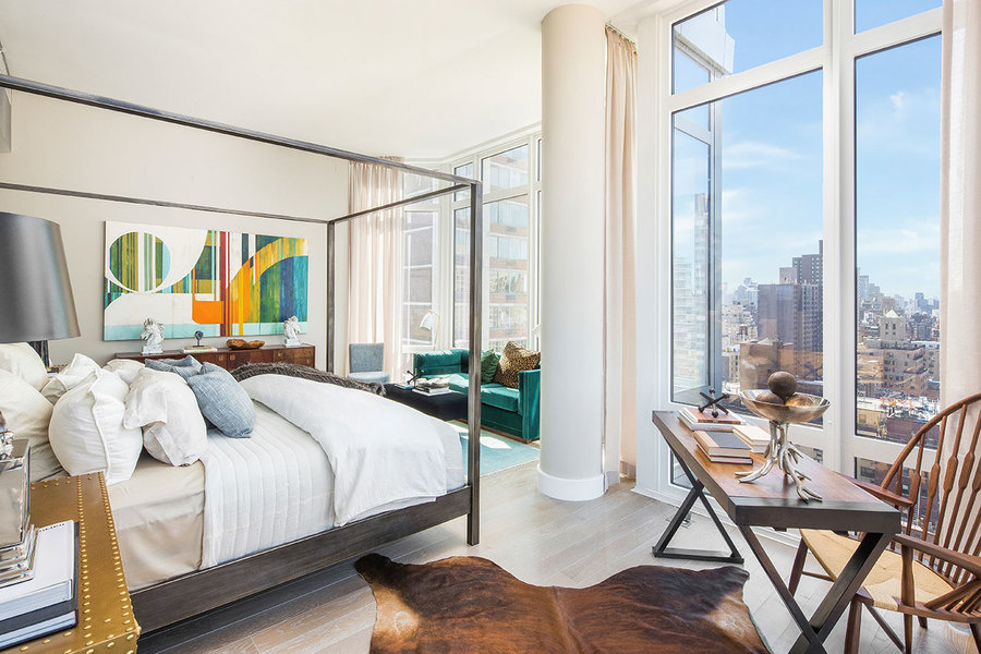 The two available units at The Charles feature four bedrooms each.