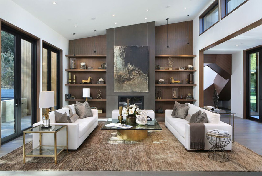 As shown in this project by Meridith Baer Home, a custom-made white sofa fades into the background so