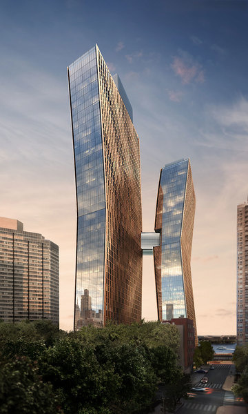 Exterior rendering of the American Copper Buildings