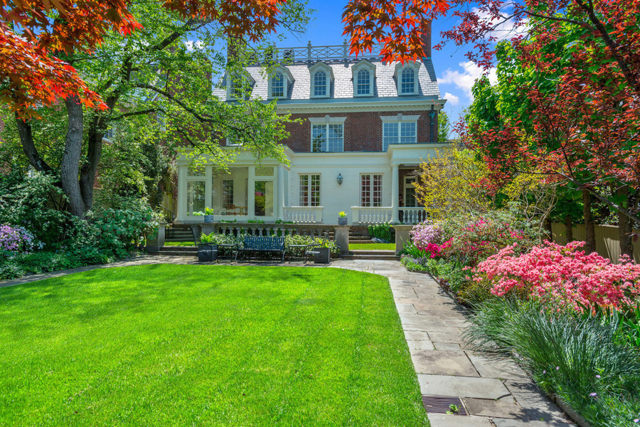 The six-bedroom home comes with a private garden sitting area, ‘Old English’ spitting fountain, and a